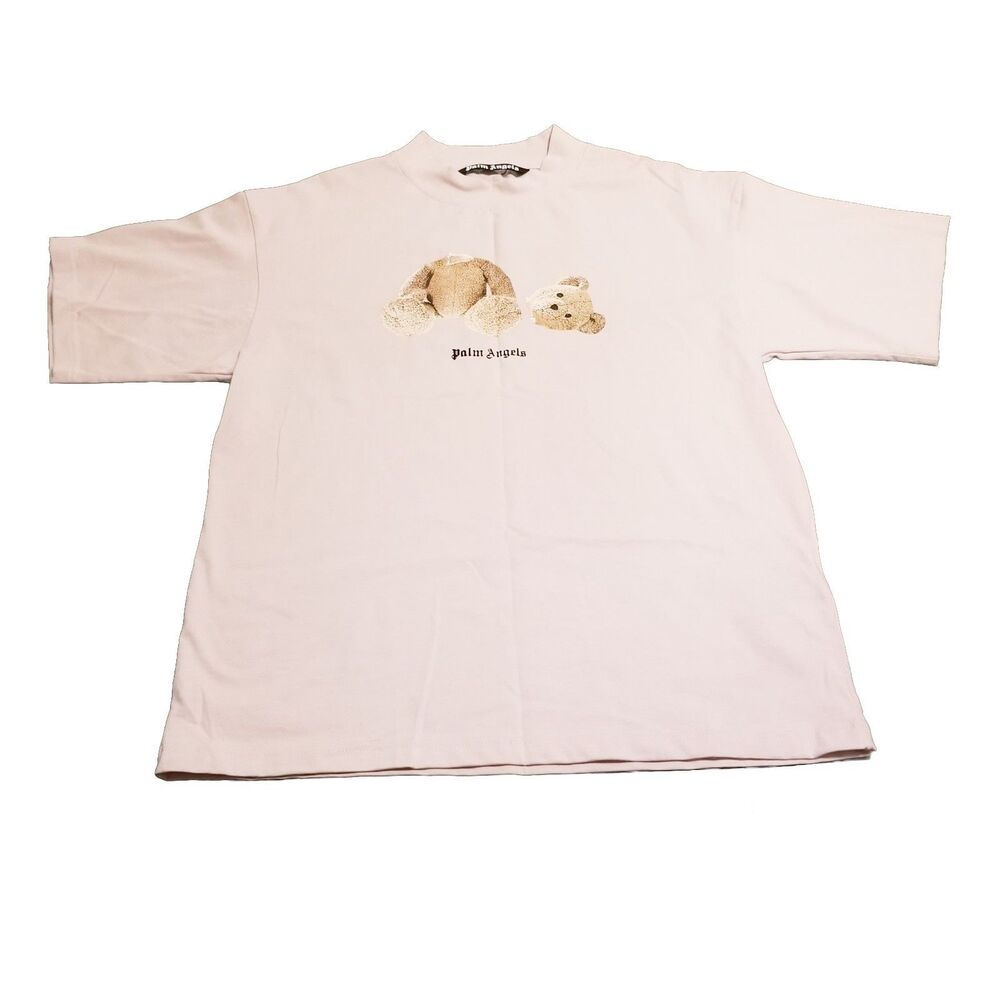 Palm Angels T-Shirt Size Large Kill The Bear Pink Salmon Classic Designer Tshirt